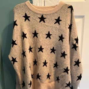 She & Sky Star Sweater Size Large